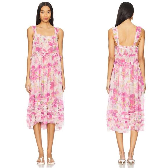 Free People Moon Phase Floral Nightgown S - Picture 7 of 8